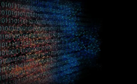 Abstract background like digital networking illustration in dark background Stock Photos