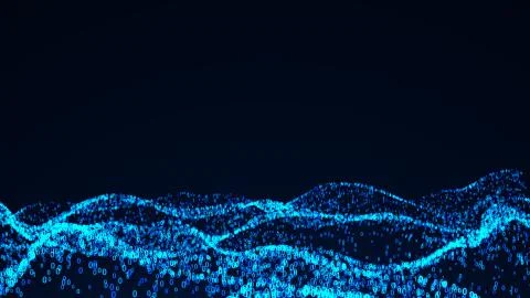 Abstract background with digital numbers. 3d rendering 스톡 일러스트