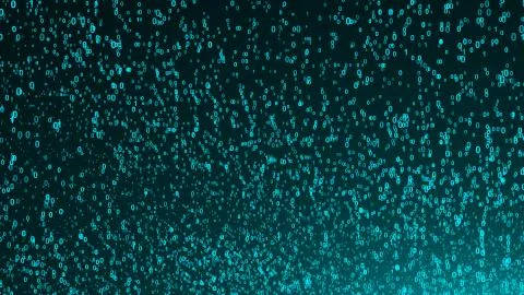 Abstract background with digital numbers. 3d rendering Illustrazione stock