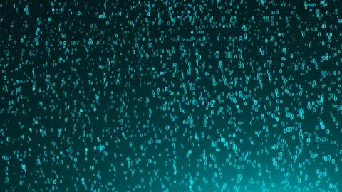 Abstract background with digital numbers. 3d rendering イラスト素材