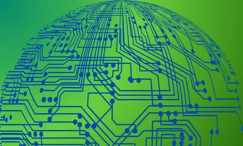 Abstract background, digital technology background, gradient background Stockillustratie