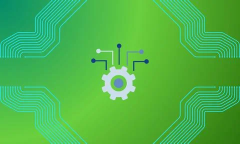 Abstract background, digital technology background, gradient background 库存插图