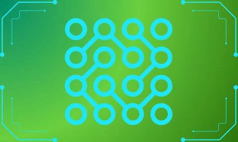 Abstract background, digital technology background, gradient background Stockillustratie