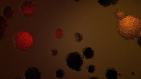 Abstract Background Digital Virus Coloured  1 Stock Footage 142483683