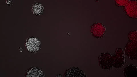 Abstract Background Digital Virus Coloured  2 Stock Footage 142483721