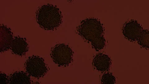 Abstract Background Digital Virus Coloured  28 Video stock 142509544