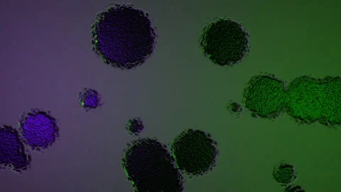 Abstract Background Digital Virus Coloured 50 Stock-Footage 142970609