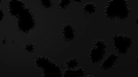 Abstract Background Digital Virus Greyscale 6 Stock Footage 141827779