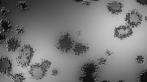 Abstract Background Digital Virus Greyscale 11 Stock Footage 141827882