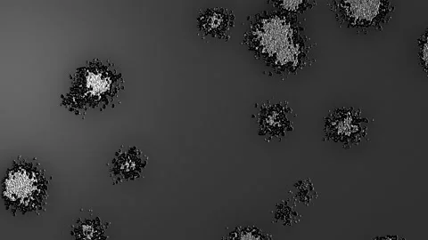 Abstract Background Digital Virus Greyscale 9 Stock-Footage 141827888