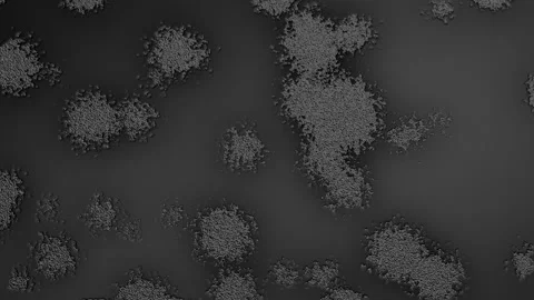 Abstract Background Digital Virus Greyscale 15 Stock Footage 141830539