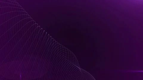 Abstract background with digital waves particles on waving stripes. Animation of Stockbeeldmateriaal 93221717