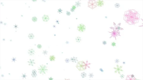 Abstract Background Digital Winter Snow 14 Stock Footage 99427600