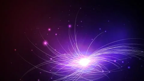 Abstract Background Distant Galaxy - Vector Illustration. Illustrazione stock