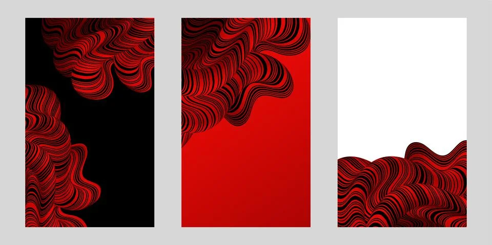 Abstract Background distorted lines liquid shape. Psychedelic stripes. Vector Stock Illustration