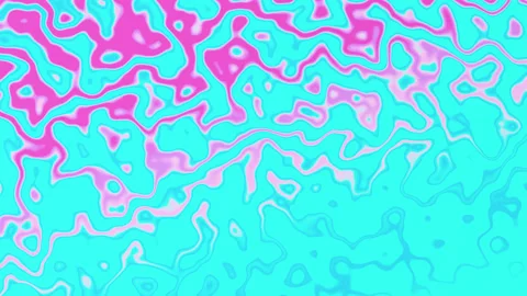 Abstract background with distorted stripes. Blue and pink energy waves. 4Kloop. Stock Footage 197024369