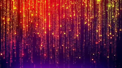 Abstract background of Dital Rain, falling glittering particles as festive rain. 스톡 동영상 91579204