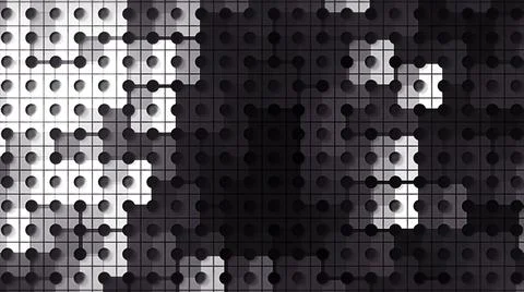 Abstract background divided by narrow black lines into small squares with 스톡 일러스트