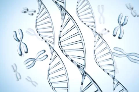 Abstract background . DNA molecule with X chromosomes Stock Photos
