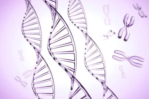Abstract background . DNA molecule with X chromosomes Stock Photos