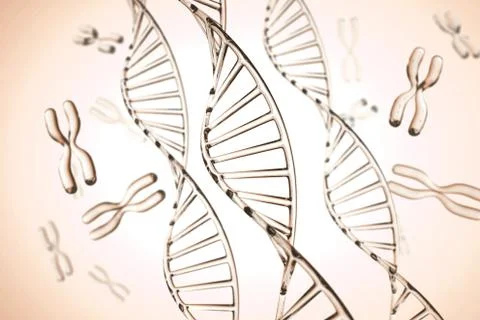 Abstract background . DNA molecule with X chromosomes Stock Photos