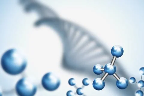 Abstract background . DNA molecule with X chromosomes Stock Photos