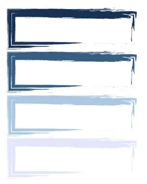 Abstract background Doodle brush strokes set rectangles Stock Illustration