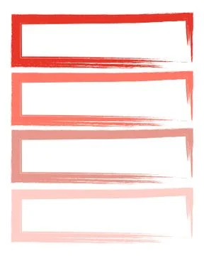 Abstract background Doodle brush strokes set rectangles Stock Illustration