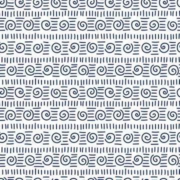 Abstract background Doodle, hand drawn symbols, signs, zigzag curve, strokes. Stock Illustration