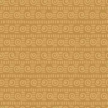 Abstract background Doodle, hand drawn symbols, signs, zigzag curve, strokes. Stock Illustration