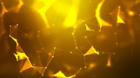 Abstract background Dot and connect line for cyber technology futuristic and Stock Illustration