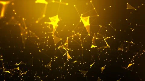 Abstract background Dot and connect line for cyber technology futuristic and イラスト素材