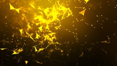 Abstract background Dot and connect line for cyber technology futuristic and Stockillustratie