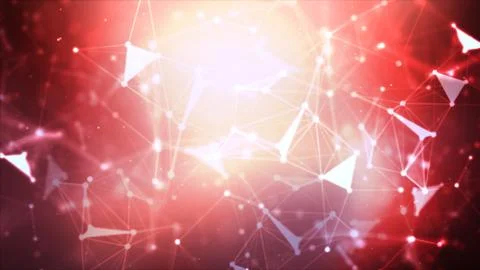 Abstract background Dot and connect line for cyber technology futuristic and  Stock Illustration