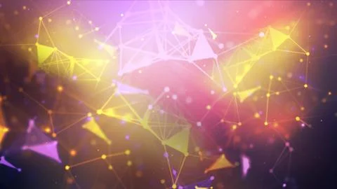 Abstract background Dot and connect line for cyber technology futuristic and  Stock Illustration