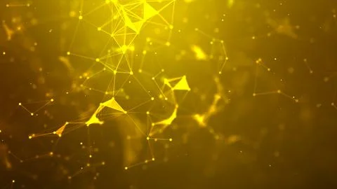 Abstract background Dot and connect line for cyber technology futuristic Stock Illustration