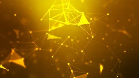 Abstract background Dot and connect line for cyber technology futuristic an.. Illustrazione stock