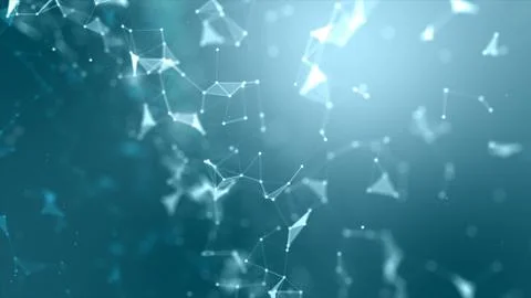 Abstract background Dot and connect line Stock Photos