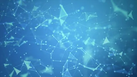 Abstract background Dot and connect line Stock Photos