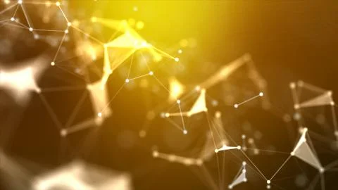 Abstract background Dot and connect line Stock Photos