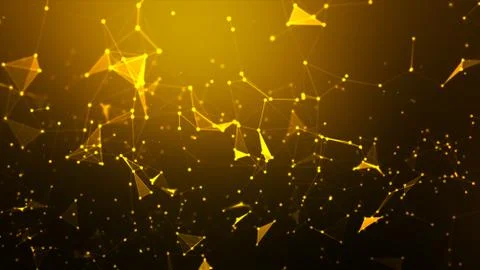 Abstract background Dot and connect line for cyber technology futuristic and Stock Photos