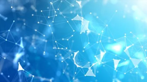 Abstract background Dot and connect line for cyber technology futuristic and Stock Photos