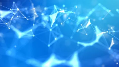 Abstract background Dot and connect line for cyber technology futuristic and Stock Photos