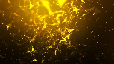 Abstract background Dot and connect line for cyber technology futuristic and Stock Photos