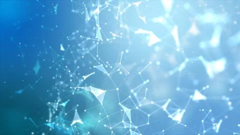 Abstract background Dot and connect line for cyber technology futuristic and Foto stock