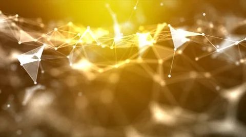 Abstract background Dot and connect line for cyber technology futuristic and  스톡 사진