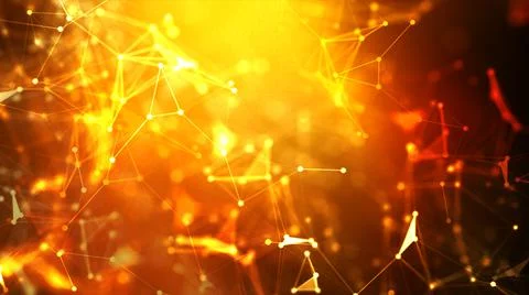 Abstract background Dot and connect line for cyber technology futuristic and  Stock Photos