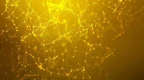Abstract background Dot and connect line for cyber technology futuristic and Stock Photos