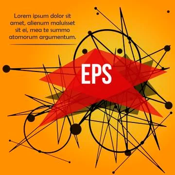 Abstract background with dots and lines. Stock Illustration