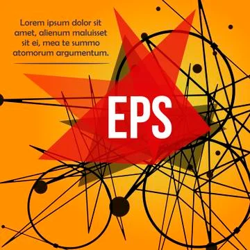 Abstract background with dots and lines. Stock Illustration